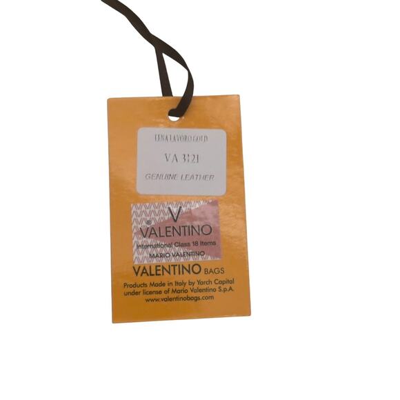 Valentino Bags By Mario Valentino Lena Lavoro Gold Womens Cream Clutch VDA270 - Picture 4 of 8